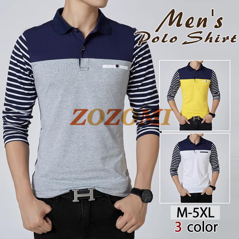 ボーダー ポロシャツ メンズ トップス 大きいサイズ 長袖 ファッション トレンド ゴルフウェア おしゃれ スポーツ 秋冬 ゴルフ 紳士服 カジュアル Y Zozomi 通販 Yahoo ショッピング