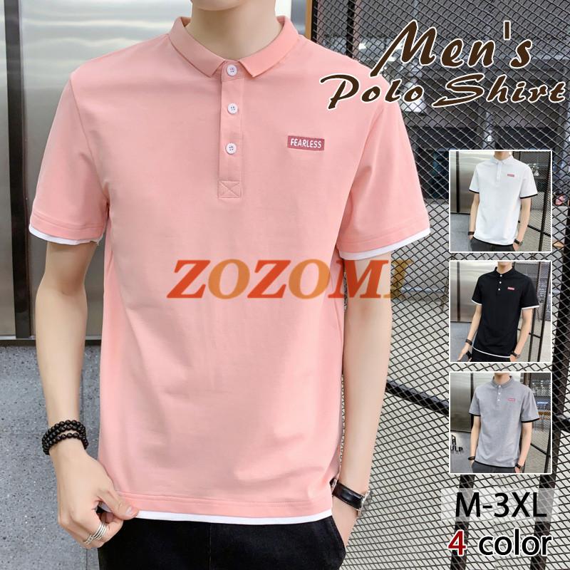 綿 プリント ポロシャツ メンズ トップス 大きいサイズ 半袖 トレンド ゴルフウェア おしゃれ スポーツ 夏 ゴルフ シャツ 紳士服 カジュアル Y Zozomi 通販 Yahoo ショッピング