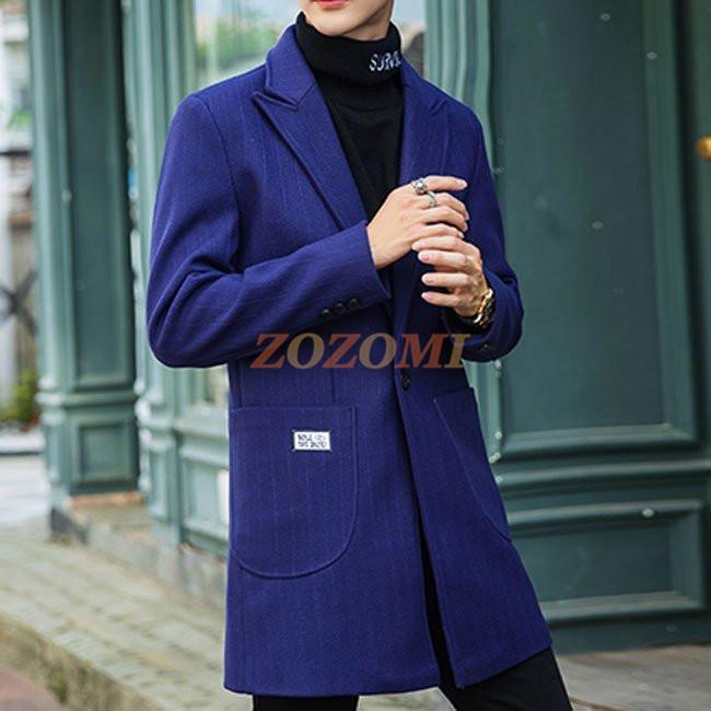 アウター メンズ チェスターコート 無地 ロングコート メンズ ビジネス ステンカラーコート 秋 冬 ブラック レッド イエロー グレー ブルー メンズ用 5色 Yrdy1010 Zozomi 通販 Yahoo ショッピング