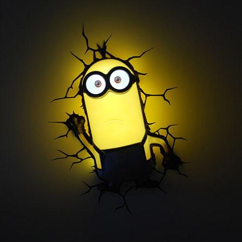 21正規激安 ミニオン ケビン ミニオンズ Light Deco 3d Minion Kevin Minions 3dデコライト ウォールライト ひび割れステッカー ホビー Cuhvai1cw3fq