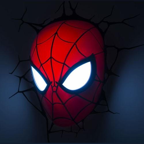 Spider Man Mask 3D Deco Light スパイダーマン 3Dデコライト マスク