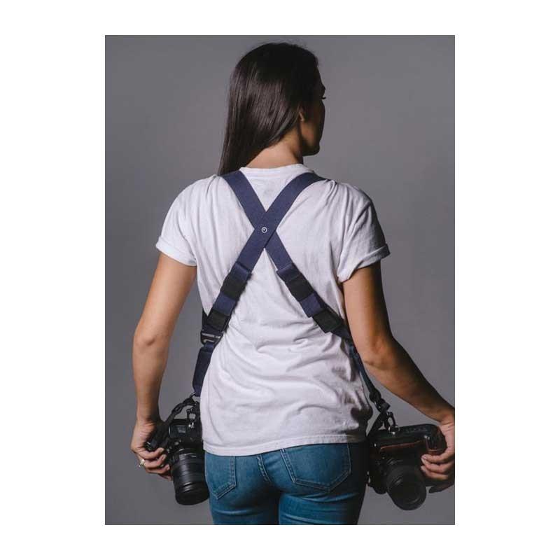 HOLD FAST/ホールドファスト CAMERA SWAGG ダブルストラップ CS03-NV Navy カメラ2台同時携行 カメラストラップ アメリカ製 