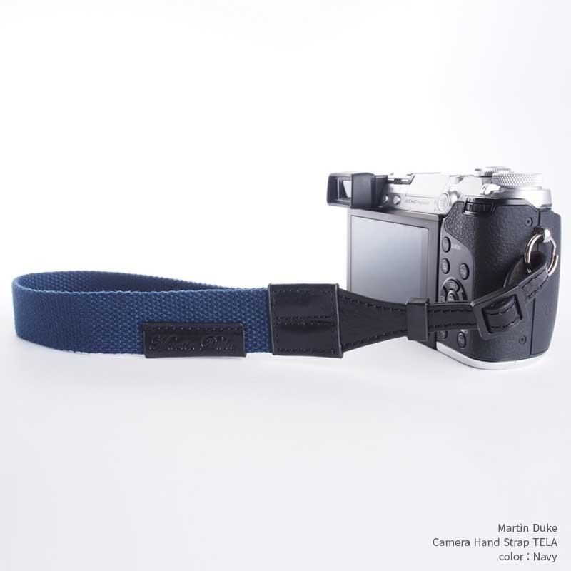 『クリックポストOK!』Martin Duke Camera Hand Strap TELA DH21NV Navy ネイビー おしゃれ