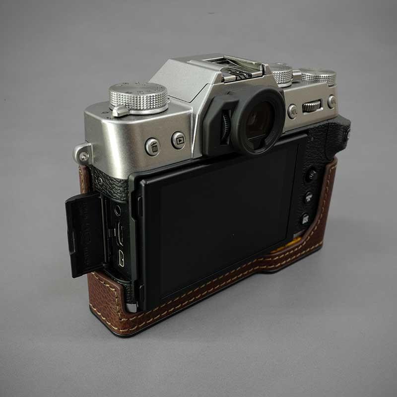 カメラケース Lims リムズ FUJIFILM X-T30 専用 イタリアンレザー ケース Brown ブラウン おしゃれ 本革 牛革 メタルプレート FJ-XT30BR LIM'S 日本正規販売店_2