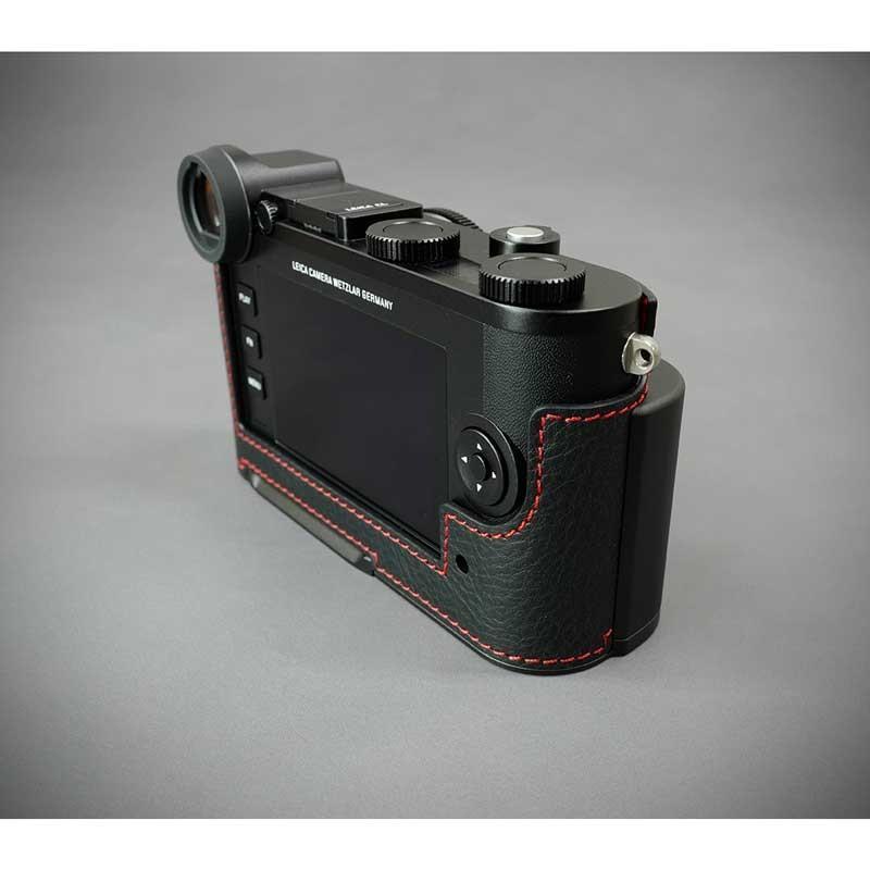 LIM'S リムズ Italian Genuine Leather Metal grip Half Case for Leica CL LC-CL1BK Black ブラック ライカ CL用 おしゃれ 本革 カメラケース｜nineselect｜06