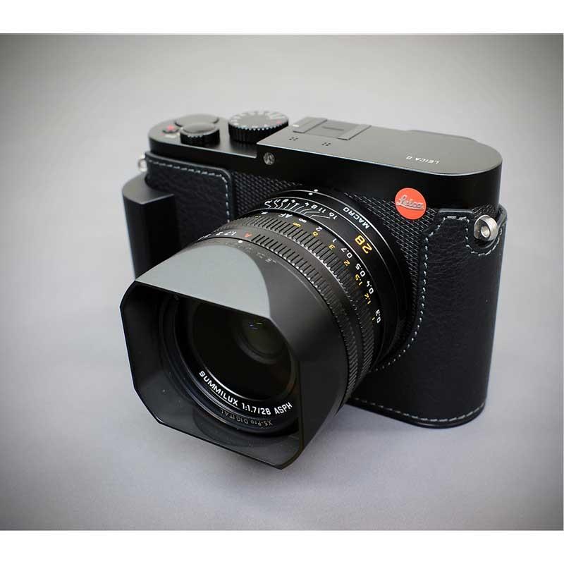 最終入荷 LIM'S Leica Q 専用 イタリアンレザー カメラケース メタルグリップ Black おしゃれ 本革 ケース メタルプレート リムズ 日本正規販売店 LE-HCLCAQBK｜nineselect｜05