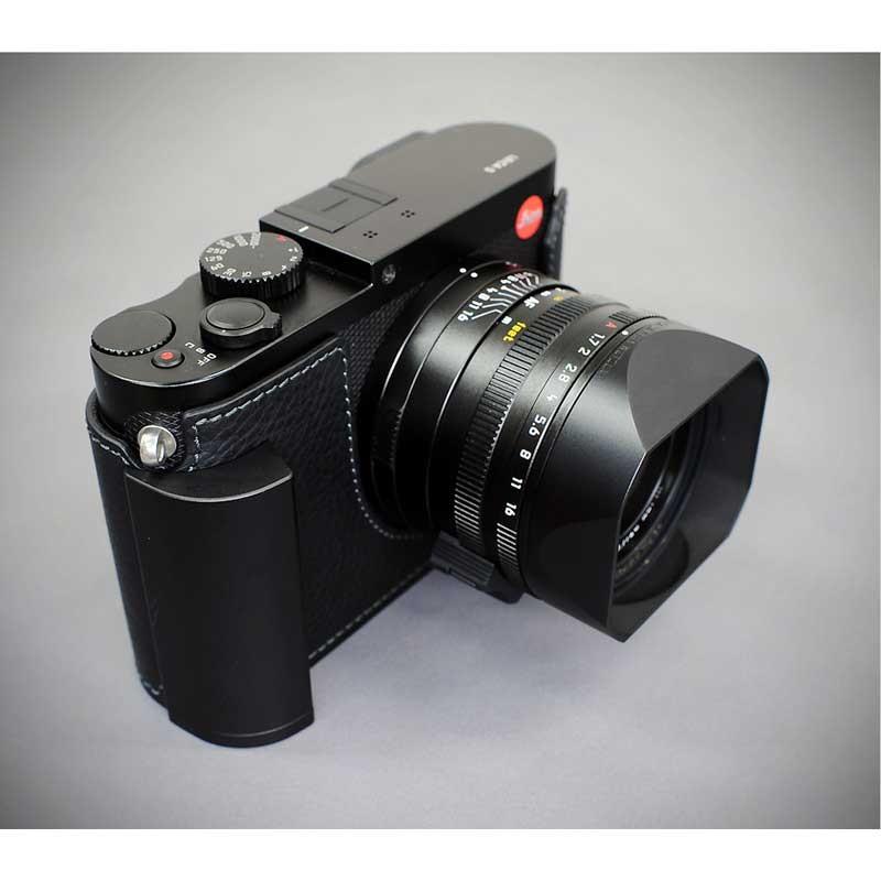 最終入荷 LIM'S Leica Q 専用 イタリアンレザー カメラケース メタルグリップ Black おしゃれ 本革 ケース メタルプレート リムズ 日本正規販売店 LE-HCLCAQBK｜nineselect｜06