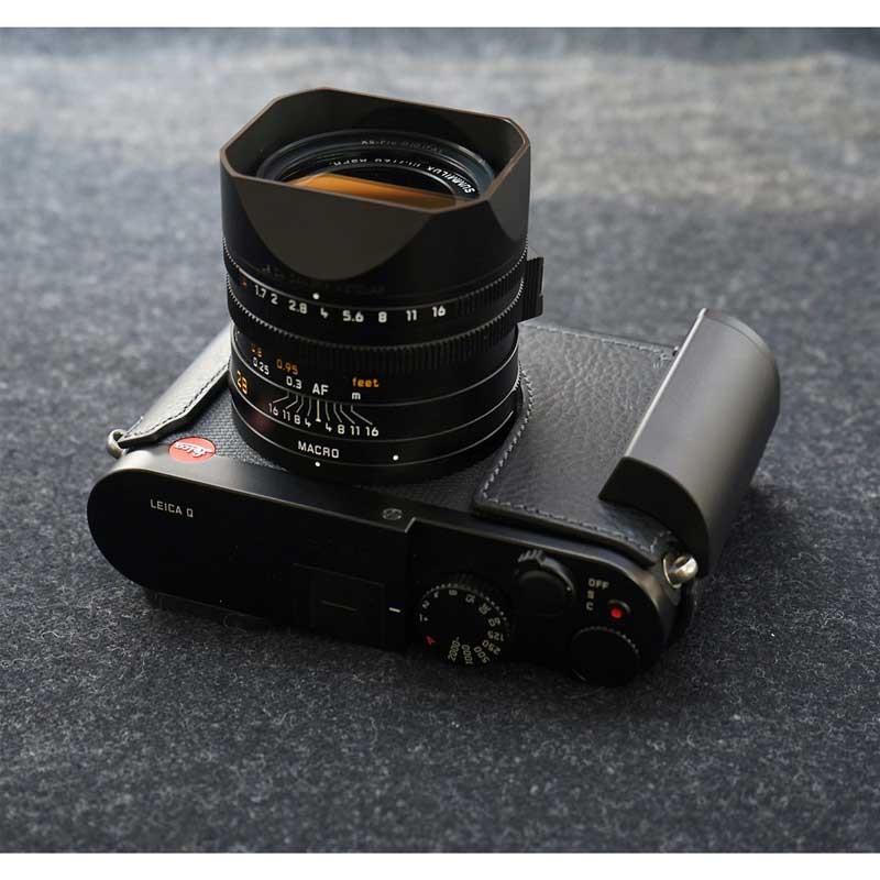 最終入荷 LIM'S Leica Q 専用 イタリアンレザー カメラケース メタルグリップ Black おしゃれ 本革 ケース メタルプレート リムズ 日本正規販売店 LE-HCLCAQBK｜nineselect｜10