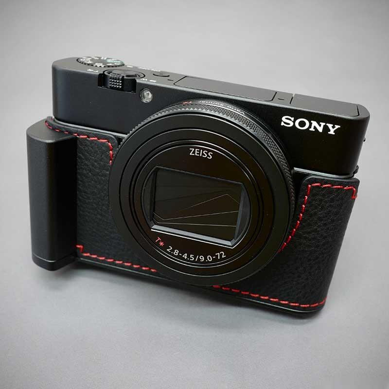 LIM'S SONY RX100M2～M7用 グリップ付きカメラケース ブラウン