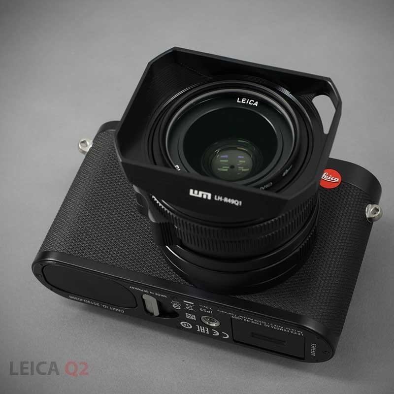 メタルレンズフード LIM'S リムズ Aluminium LENS HOOD for LEICA Q2/Q LH-R49Q1 Black ライカ  Q2/Q用 レンズフード