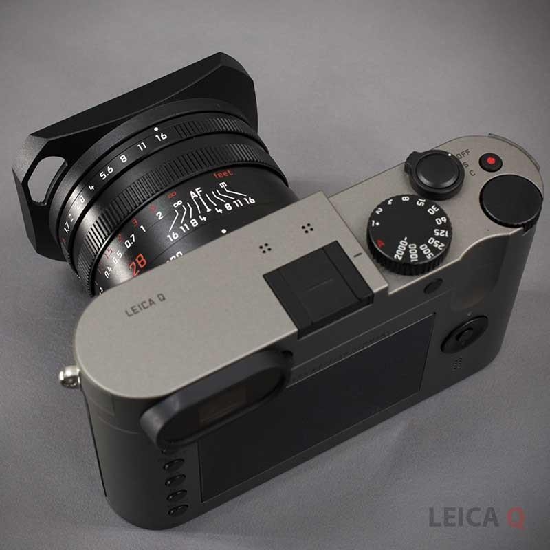 メタルレンズフード LIM'S リムズ Aluminium LENS HOOD for LEICA Q2/Q LHR49Q1 Black
