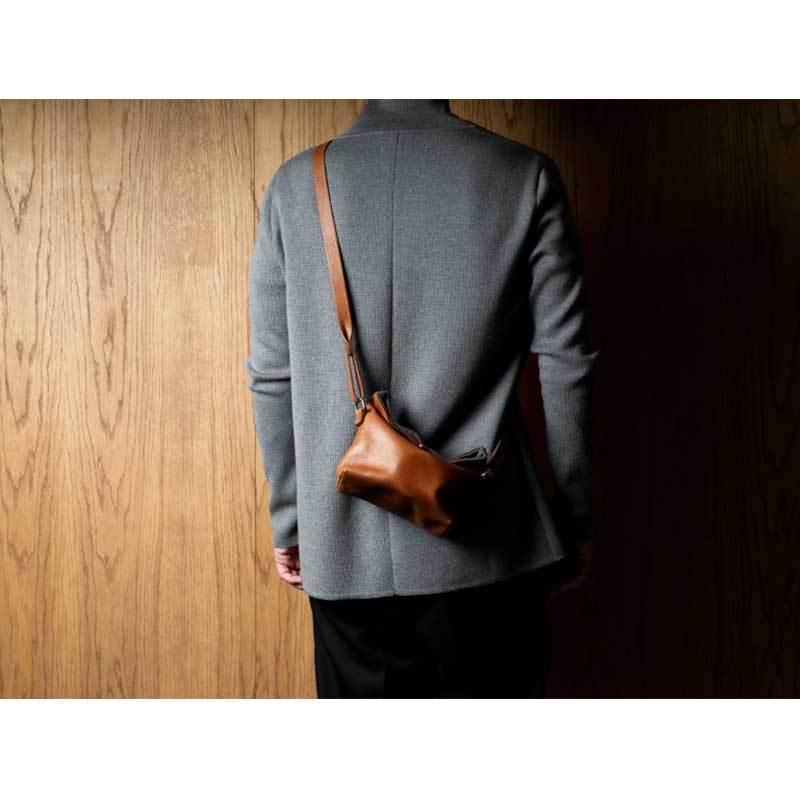 カメラバッグ hardgraft イタリアンレザー ショルダーバッグ Brown