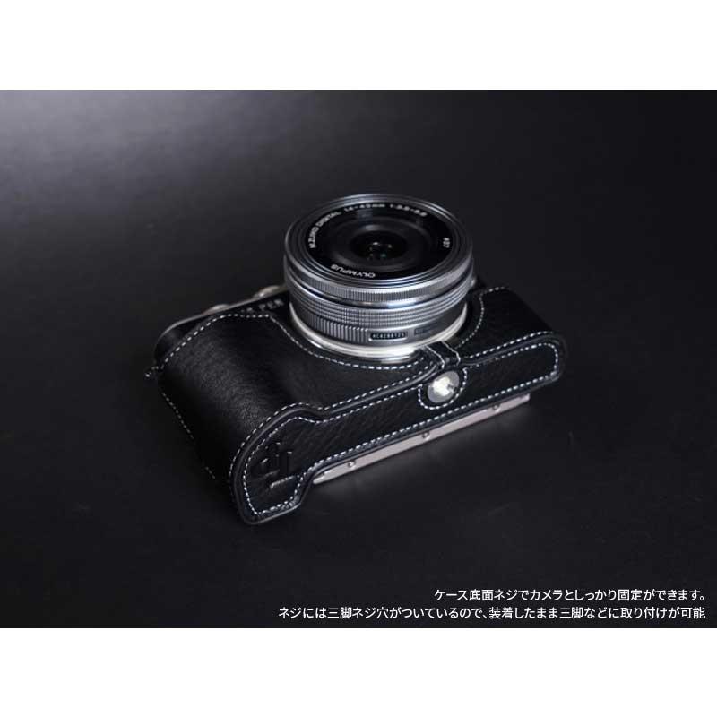 TP Original Leather Camera Case for OLYMPUS PEN EPL9 Black 本革 カメラケース