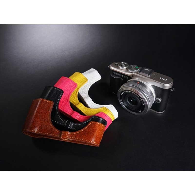 TP Original Leather Camera Case for OLYMPUS PEN EPL9 Black 本革 カメラケース