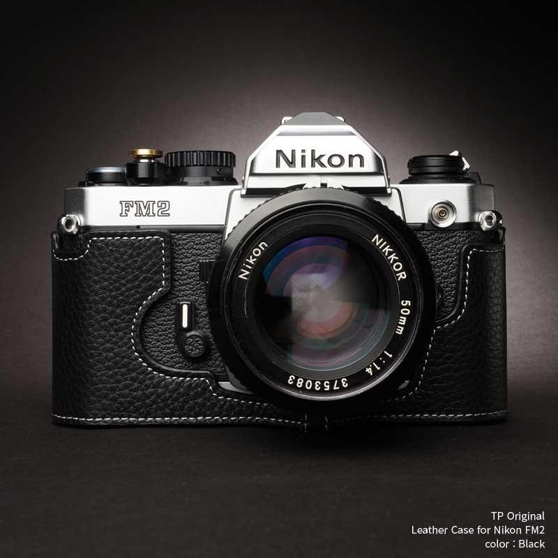 TP Original Nikon FM2 専用 レザー カメラケース Black ブラック おしゃれ 速写ケース TB05FM2-BK｜nineselect