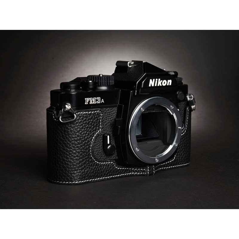 Nikon FM3A + 50mmF1.8 + 35mmF2 + 本革ケース ニコン（Nikon） Nikon FM3A 専用 レザー ケース Volcano ボルケーノ
