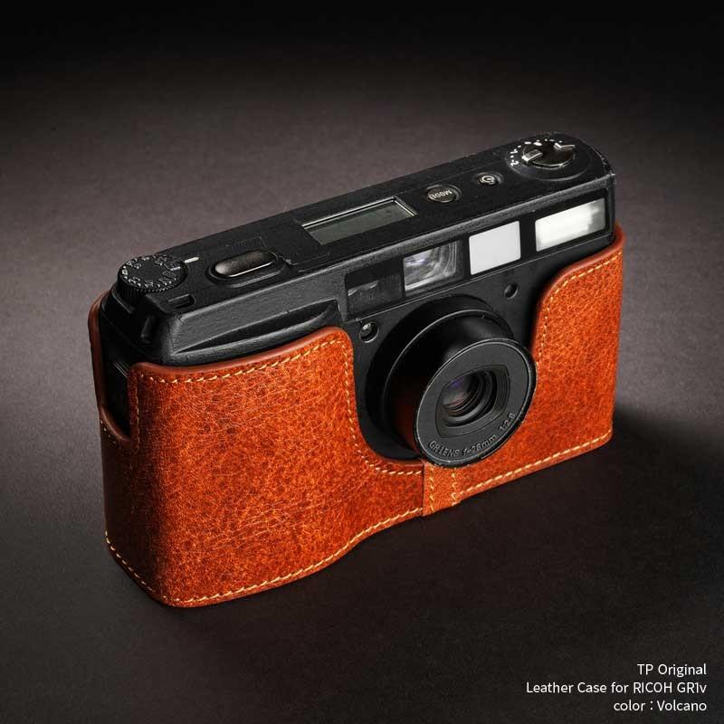 TP Original Leather Camera Body Case for RICOH GR1v Volcano リコー 本革 レザー カメラケース Classic  Series TB05GR1V-LB｜nineselect