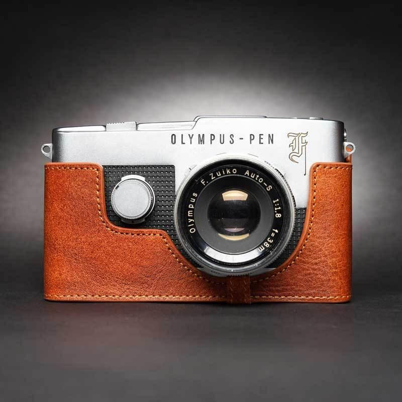 Olympus Pen F フィルムカメラ／ ケース付き OLYMPUS PEN TP Original PEN-F(Film) 専用 レザー カメラケース
