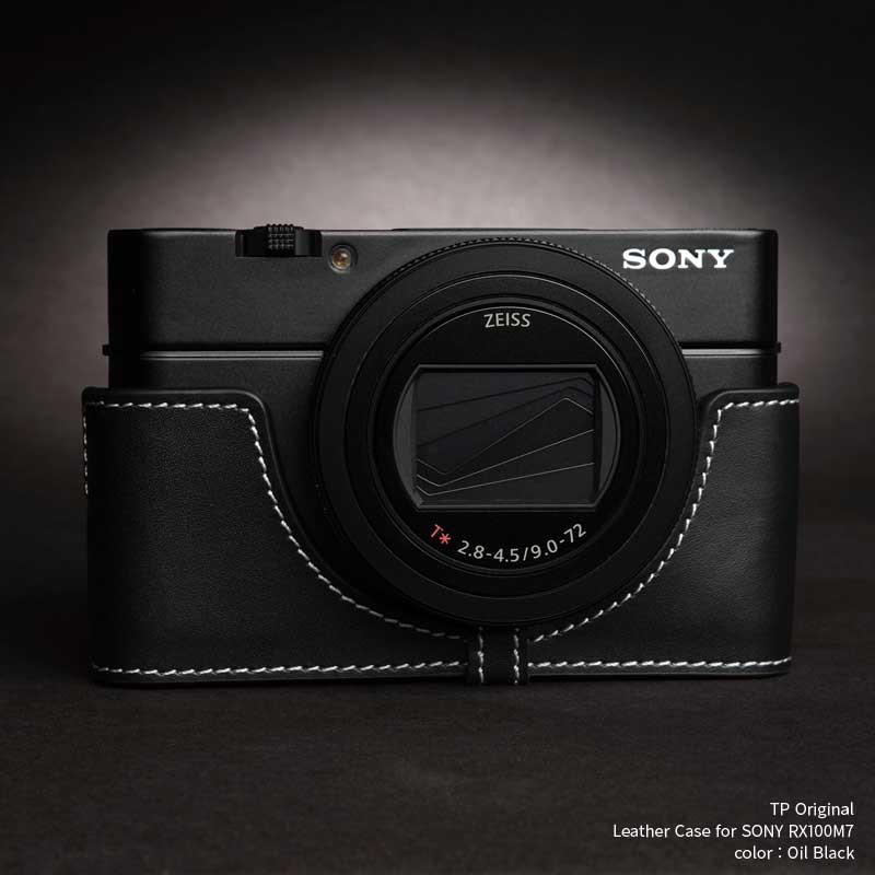 TP Original Leather Camera Body Case for SONY RX100M7 Black TB05RX107-BK 年末年始大決算 特別セール品 ソニー Oil レザー おしゃれ カメラケース RX100VII 本革