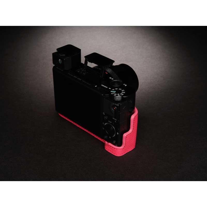 TP Original Leather Camera Body Case for SONY RX100M7 Dark Pink ソニー RX100VII 本革 レザー カメラケース おしゃれ  TB05RX107-DP｜nineselect｜06