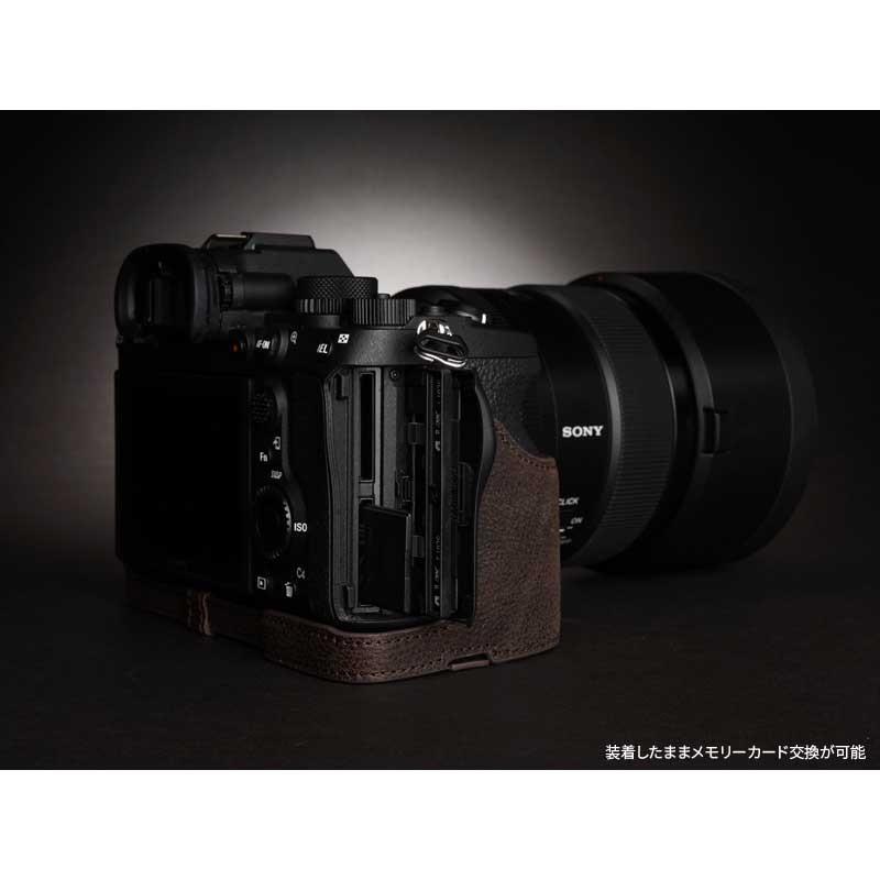 TP Original SONY α7R IV / α9II 専用 レザー カメラケース Coco Brown ココ ブラウン A7R4 α7R4 A9II TB06A74-CO｜nineselect｜05