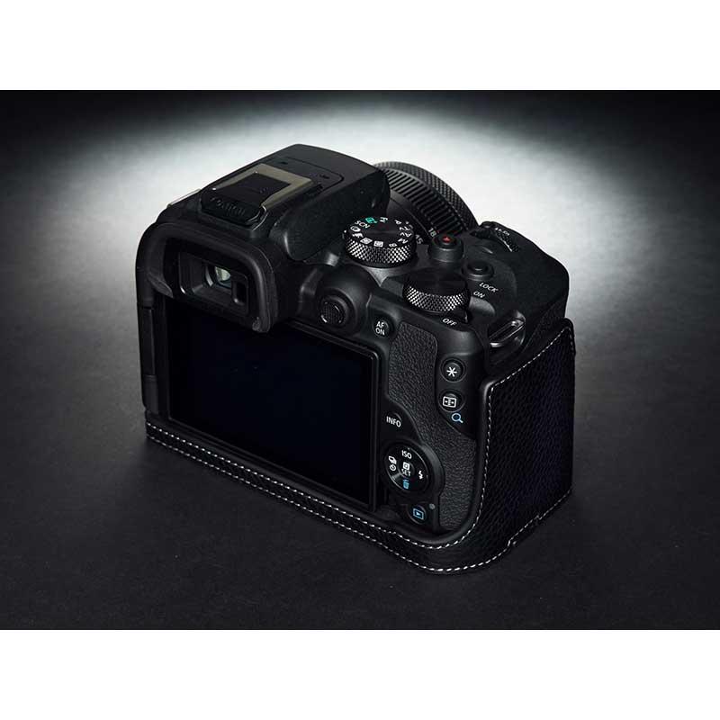 EOS Rシステム Canon R10 専用 レザー ケース Black ブラック TP