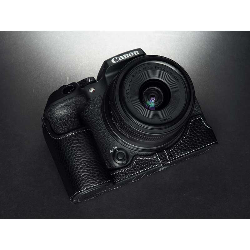 EOS Rシステム Canon R10 専用 レザー ケース Black ブラック TP