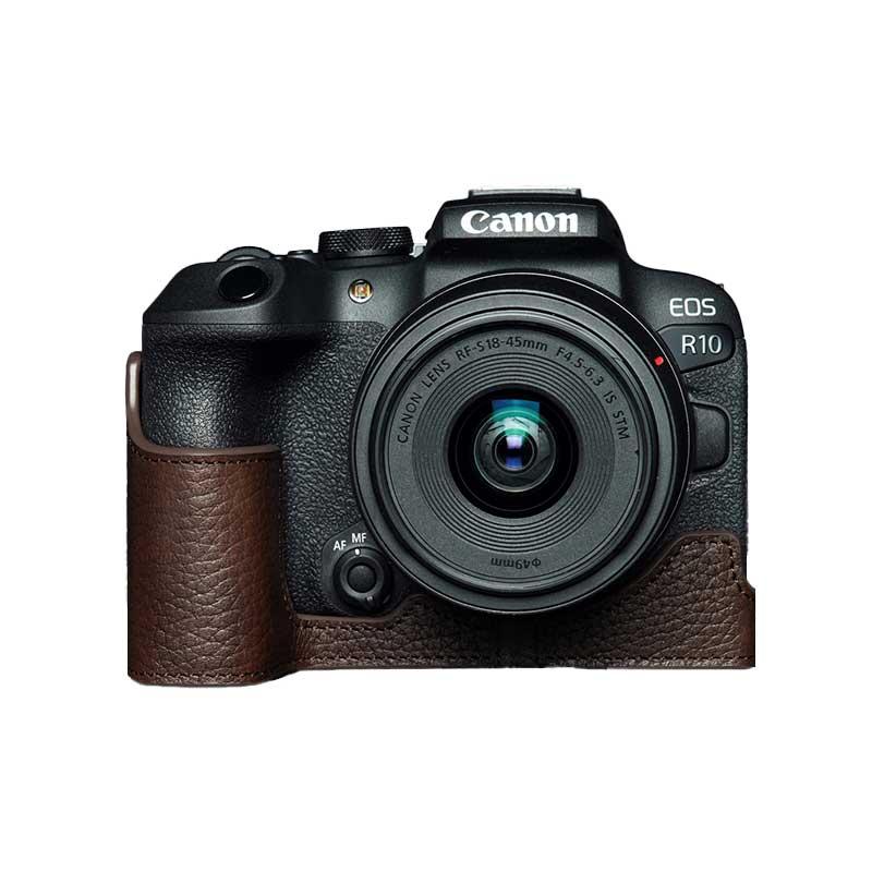 EOS Rシステム Canon R10 専用 レザー ケース Coco Brown ココ