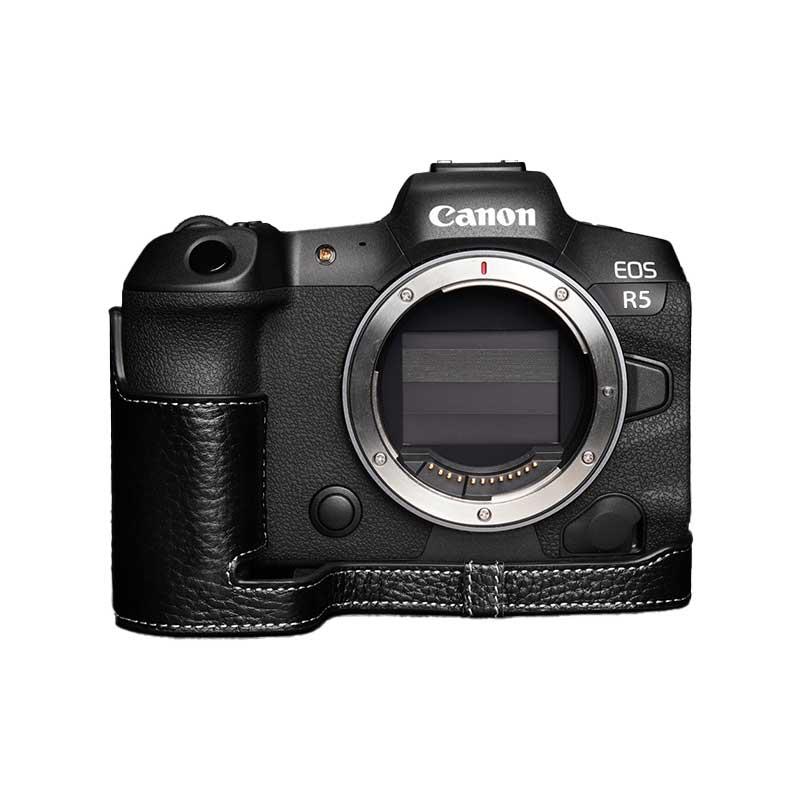 美品　本革カメラケース キャノン Canon R5用 EOS TP Original Canon R5 専用 レザー カメラケース Black ブラック