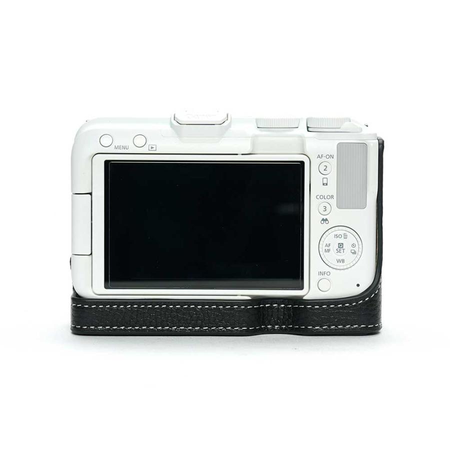 EOS Rシステム Canon R50 V 専用 レザー ケース Black ブラック TP