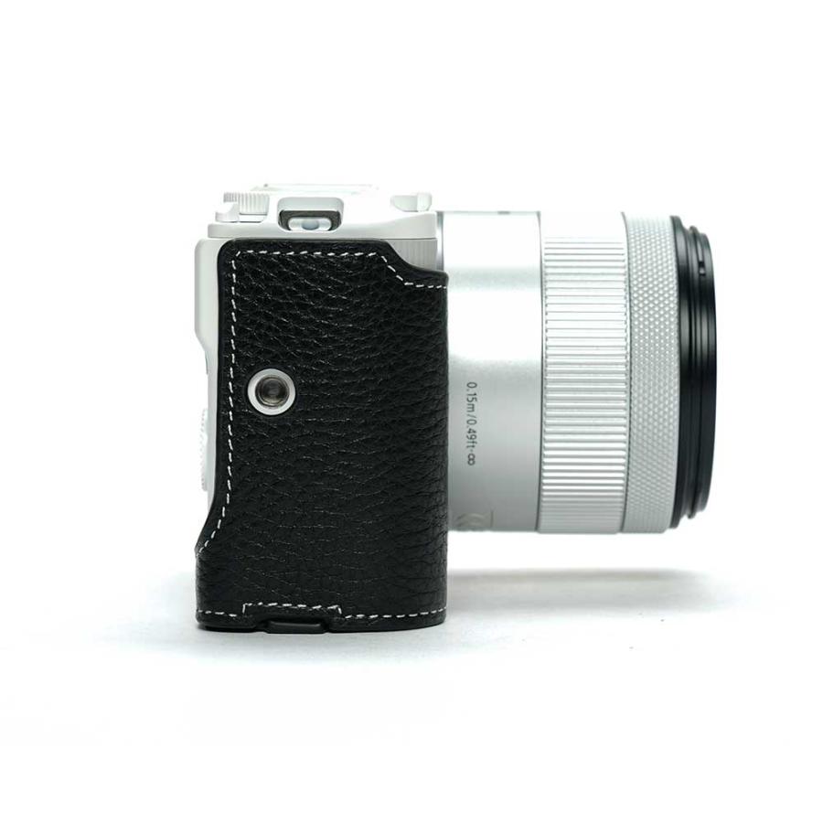 本革 新品 Canon キャノン EOS R50用 本革カメラケース ブラック EOS Rシステム Canon R50 V 専用 レザー ケース Black ブラック TP