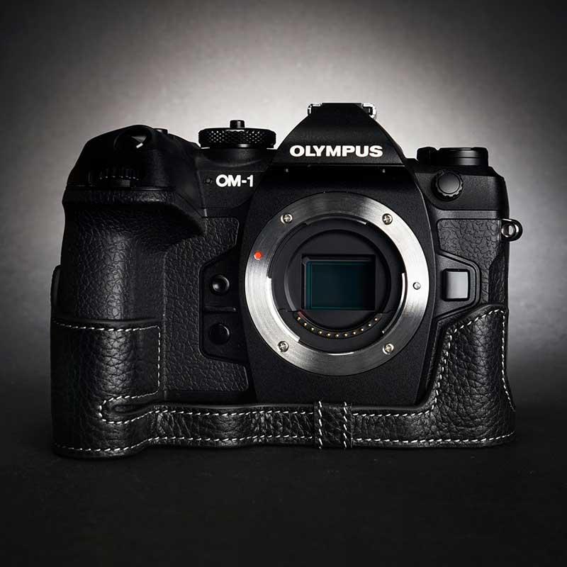 オリンパス（OLYMPUS） OLYMPUS OM SYSTEM OM-1 専用 レザー ケース