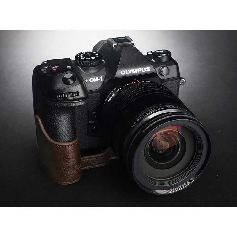 オリンパス（OLYMPUS） OLYMPUS OM SYSTEM OM-1 専用 レザー ケース