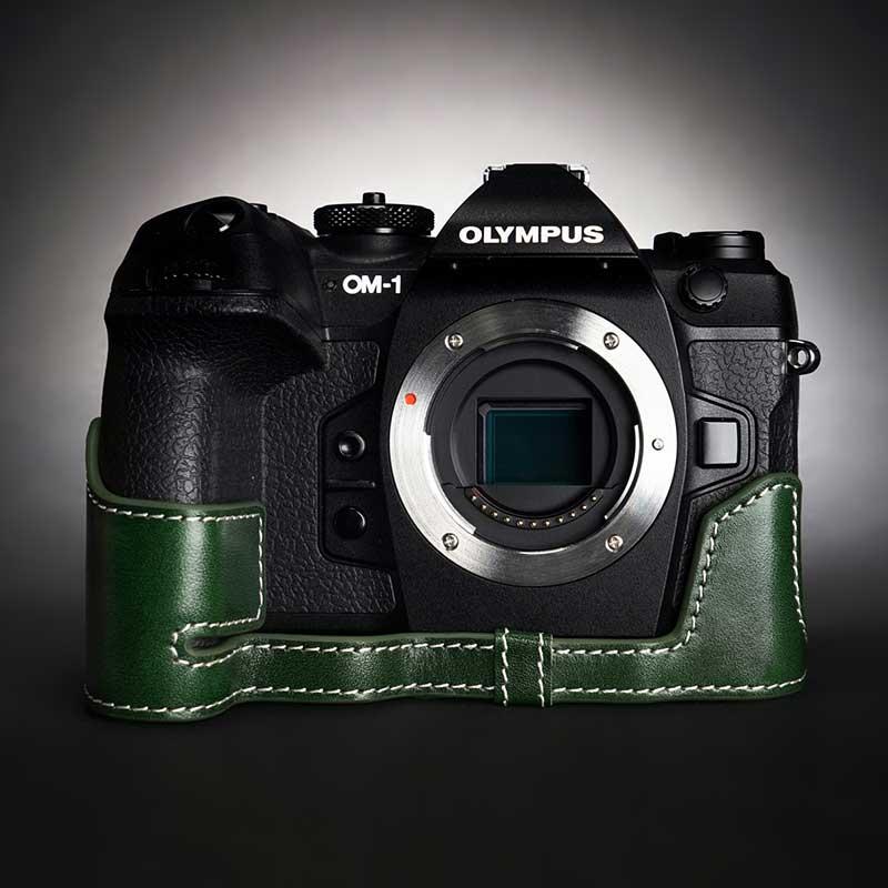 オリンパス（OLYMPUS） OLYMPUS OM SYSTEM OM-1 専用 レザー ケース