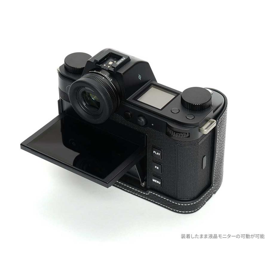 ライカSLシステム Leica SL3 SL3-S 専用 レザー ケース Black ブラック