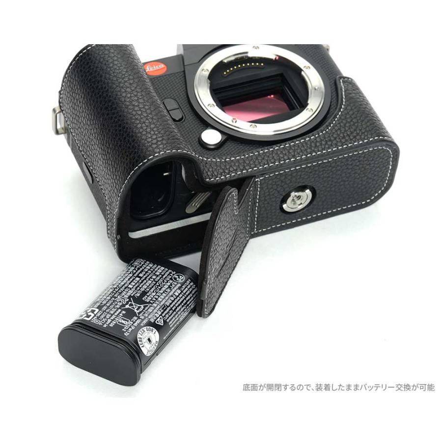 ライカSLシステム Leica SL3 SL3-S 専用 レザー ケース Black ブラック
