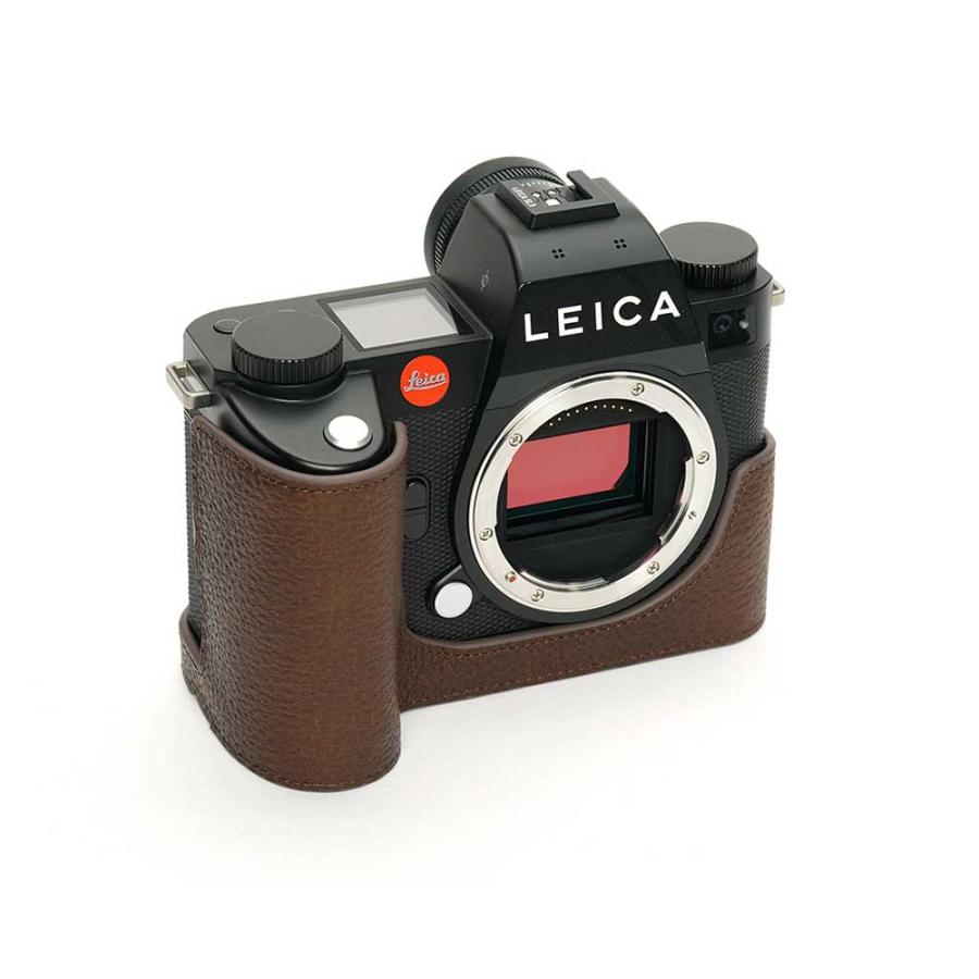 Leica SL3 SL3-S 専用 レザー ケース Coco Brown ココ ブラウン TP Original カメラケース おしゃれ 本革 牛革 速写ケース ライカ TB06SL3-CO_1