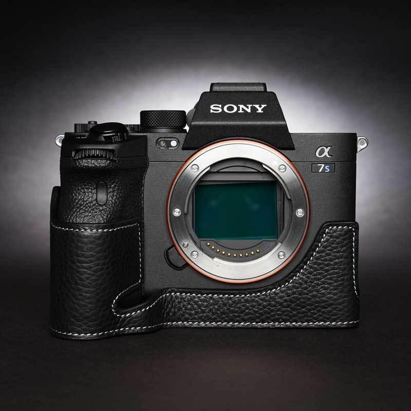 TP Original SONY α1 α7S III α7 IV 用 レザー カメラケース Black
