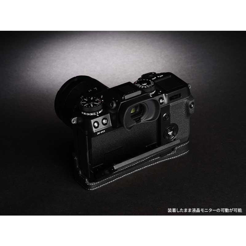 TP Original Leather Camera Body Case for FUJIFILM X-H1 Volcano フジフイルム フジフィルム 本革 レザー カメラケース おしゃれ EZ Series TB06XH1-LB｜nineselect｜05