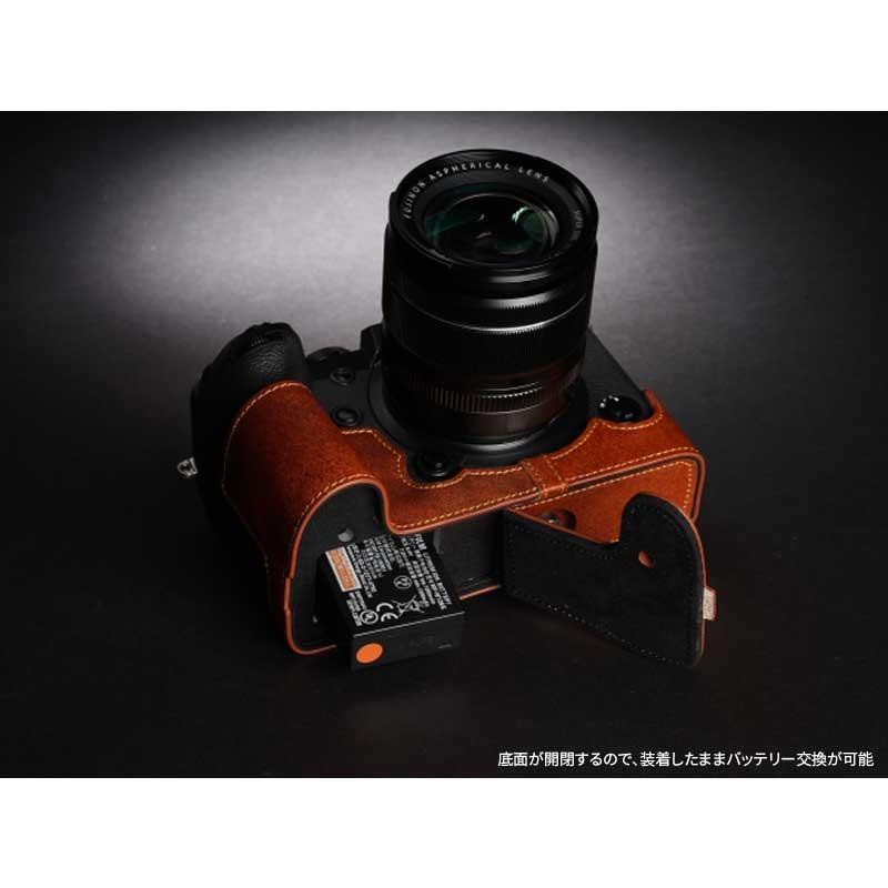 TP Original Leather Camera Body Case for FUJIFILM X-H1 Volcano フジフイルム フジフィルム 本革 レザー カメラケース おしゃれ EZ Series TB06XH1-LB｜nineselect｜06