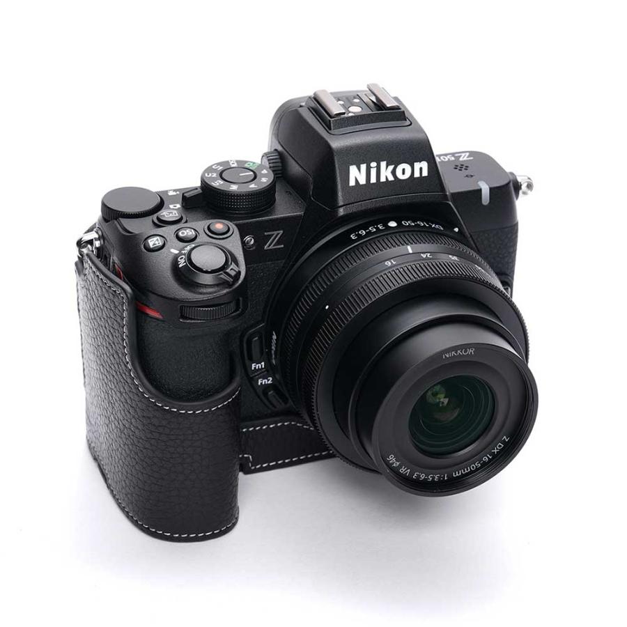 Zシリーズ（Nikon） Nikon Z50II 専用 レザー ケース Black ブラック