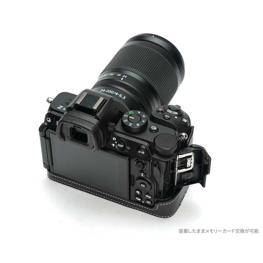 Zシリーズ（Nikon） Nikon Z5II 専用 レザー ケース Black ブラック TP