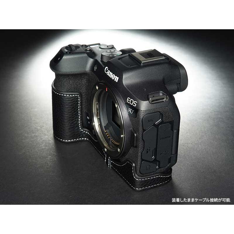 本革 新品 Canon キャノン EOS R7用 本革カメラケース ブラック 楽天市場】Canon EOS R7 専用 レザー ケース Black ブラック TP