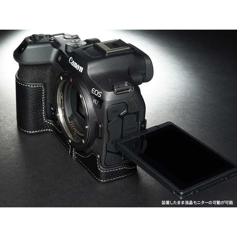 EOS Rシステム Canon R7 専用 レザー ケース Black ブラック TP