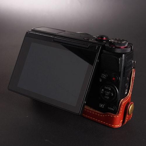 PowerShot Canon G7 X 専用 レザー ケース Brown TP Original カメラ