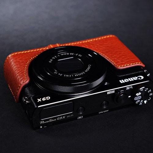 TP Original Leather Camera Body Case レザーケース for Canon PowerShot G9 X おしゃれ  本革 カメラケース Brown TB06G9X-BR
