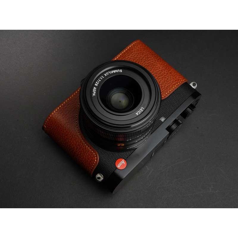 カメラケース TP Original Leica Q2 専用 レザー ケース Volcano ボルケーノ おしゃれ 本革 牛革 速写ケース バッテリー交換可能 ライカ TB06Q2-LB｜nineselect｜04