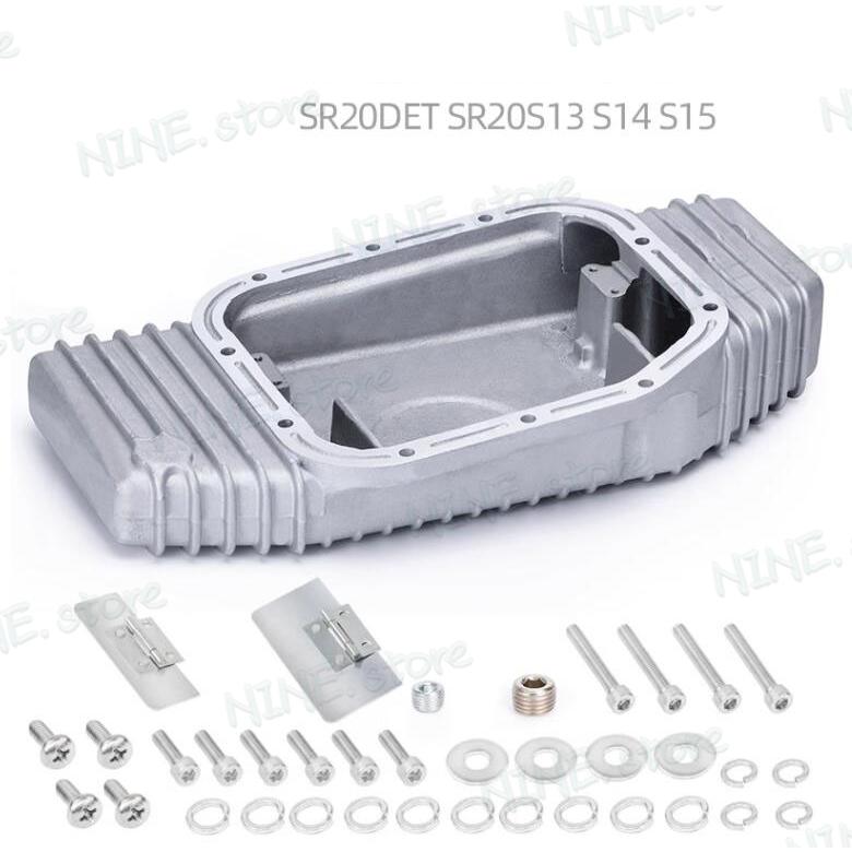 互換品 エンジン系パーツ ターボ アルミ オイルパン S13 S14 S15
