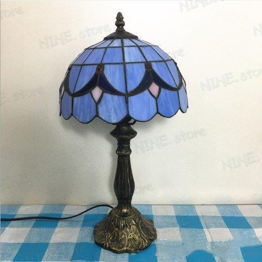 豪華 table lamp ベッドサイドランプ 電気スタンド ティ卓上照明 ステンドグラス レトロ アンティーク花柄 ガラス工芸 デスクライト_5