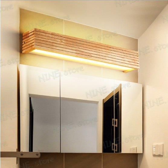 ミラーランプ 化粧台 壁掛けライト 55cm Lサイズ LED照明 長方形 北欧 洗面鏡 ブラケットライト ウォールライト 洗面所 室内灯 工事必要_1